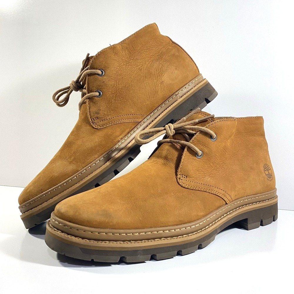Timberland Mens Size 8.5 Port Union Chukka Boots Brown